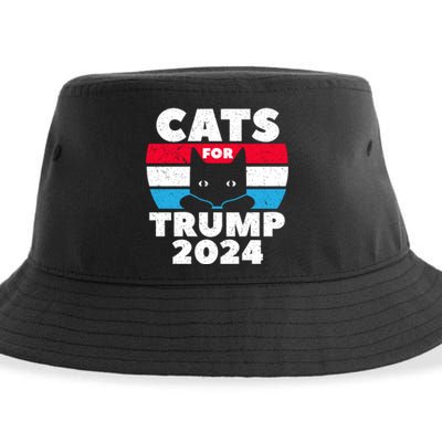 Cats For Trump 2024 Election Sustainable Bucket Hat