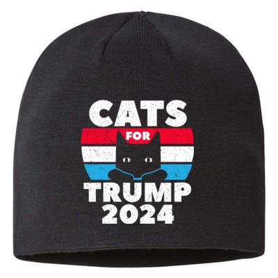 Cats For Trump 2024 Election Sustainable Beanie