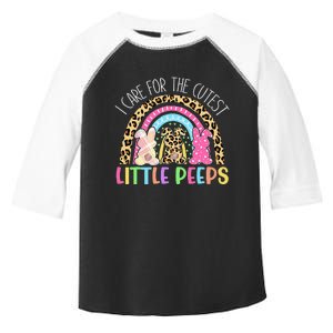 Care For The Cutest Little Bunnies NICU Nurse Easter Leopard Toddler Fine Jersey T-Shirt