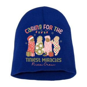 Caring For The Tiniest Miracles Nicu Crew Christmas Nurse Gift Short Acrylic Beanie