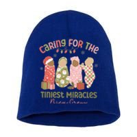 Caring For The Tiniest Miracles Nicu Crew Christmas Nurse Gift Short Acrylic Beanie