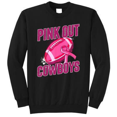 Cowboys Football Tackle Breast Cancer Gift Sweatshirt