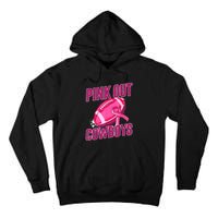 Cowboys Football Tackle Breast Cancer Gift Tall Hoodie