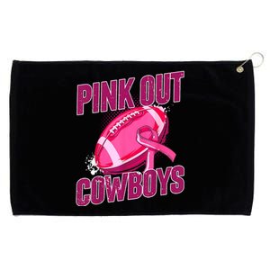 Cowboys Football Tackle Breast Cancer Gift Grommeted Golf Towel