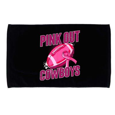 Cowboys Football Tackle Breast Cancer Gift Microfiber Hand Towel