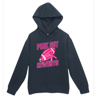 Cowboys Football Tackle Breast Cancer Gift Urban Pullover Hoodie