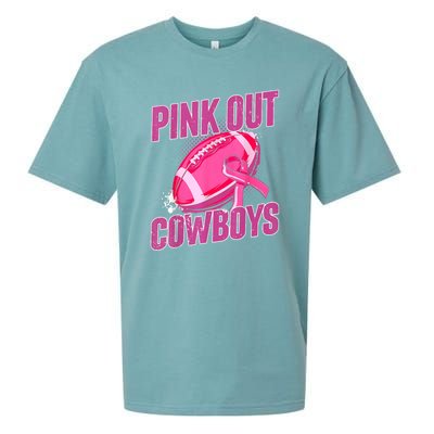 Cowboys Football Tackle Breast Cancer Gift Sueded Cloud Jersey T-Shirt