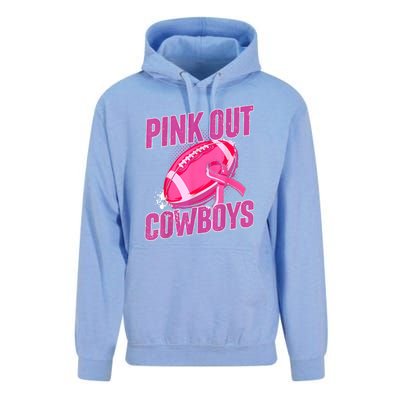 Cowboys Football Tackle Breast Cancer Gift Unisex Surf Hoodie