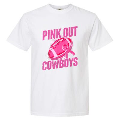 Cowboys Football Tackle Breast Cancer Gift Garment-Dyed Heavyweight T-Shirt