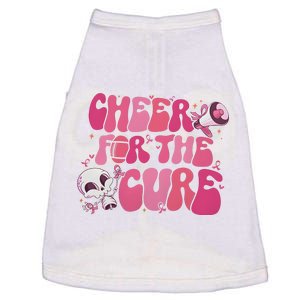 Cheer For The Cure Breast Cancer Football Pink Out Doggie Tank