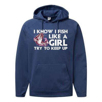 Cool Fishing Trout Angler Bass Fish Hunting Performance Fleece Hoodie