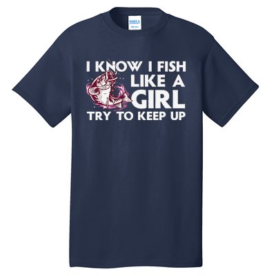 Cool Fishing Trout Angler Bass Fish Hunting Tall T-Shirt