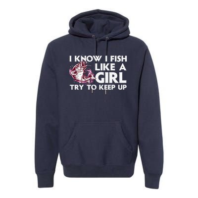 Cool Fishing Trout Angler Bass Fish Hunting Premium Hoodie