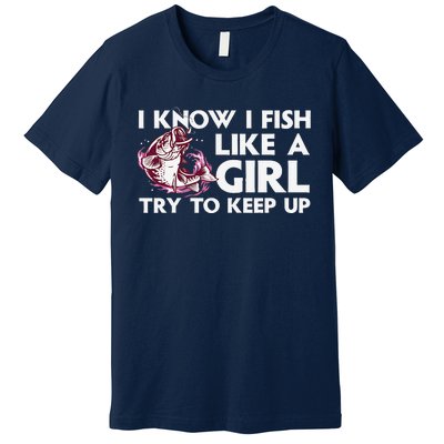 Cool Fishing Trout Angler Bass Fish Hunting Premium T-Shirt