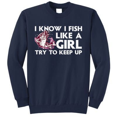 Cool Fishing Trout Angler Bass Fish Hunting Tall Sweatshirt