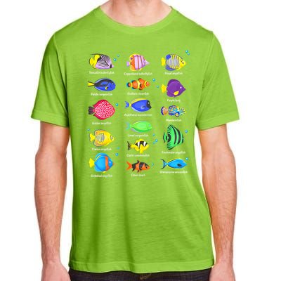 Cute Fishing Types Of Fishes Fish Water Species Gift Adult ChromaSoft Performance T-Shirt