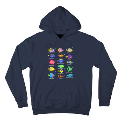 Cute Fishing Types Of Fishes Fish Water Species Gift Hoodie