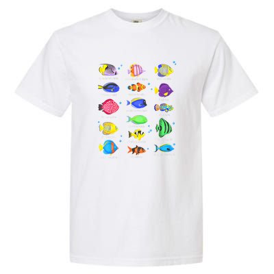 Cute Fishing Types Of Fishes Fish Water Species Gift Garment-Dyed Heavyweight T-Shirt