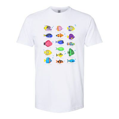 Cute Fishing Types Of Fishes Fish Water Species Gift Softstyle CVC T-Shirt