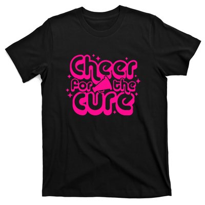 Cheer For The Cure Breast Cancer Awareness Pink Ribbon Gift T-Shirt