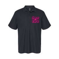 Cheer For The Cure Breast Cancer Awareness Pink Ribbon Gift Softstyle Adult Sport Polo