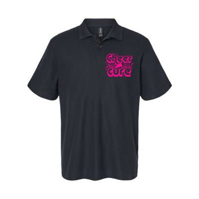 Cheer For The Cure Breast Cancer Awareness Pink Ribbon Gift Softstyle Adult Sport Polo