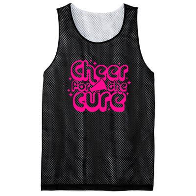 Cheer For The Cure Breast Cancer Awareness Pink Ribbon Gift Mesh Reversible Basketball Jersey Tank