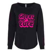 Cheer For The Cure Breast Cancer Awareness Pink Ribbon Gift Womens California Wash Sweatshirt