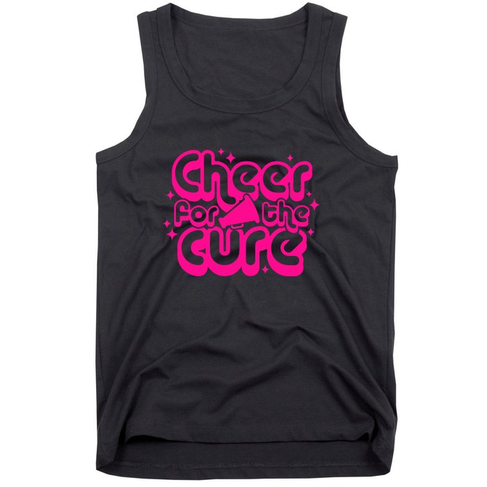 Cheer For The Cure Breast Cancer Awareness Pink Ribbon Gift Tank Top