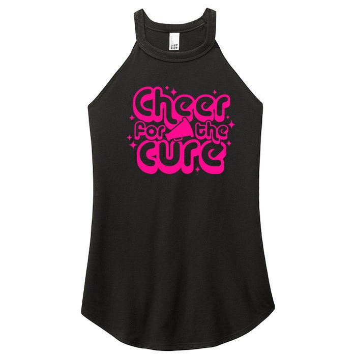 Cheer For The Cure Breast Cancer Awareness Pink Ribbon Gift Women's Perfect Tri Rocker Tank