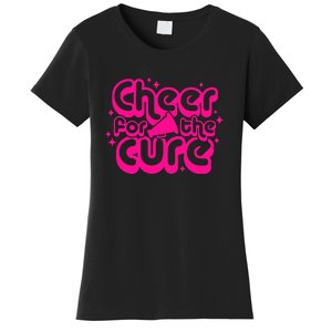 Cheer For The Cure Breast Cancer Awareness Pink Ribbon Gift Women's T-Shirt