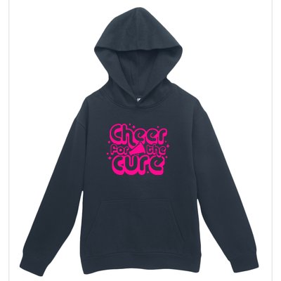 Cheer For The Cure Breast Cancer Awareness Pink Ribbon Gift Urban Pullover Hoodie