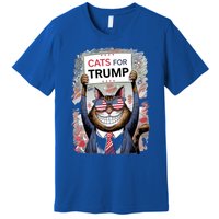 Cats For Trump 2024 Kittens And Ducks For Trump Vance 2024 Cool Gift Premium T-Shirt