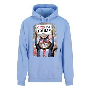 Cats For Trump 2024 Kittens And Ducks For Trump Vance 2024 Cool Gift Unisex Surf Hoodie