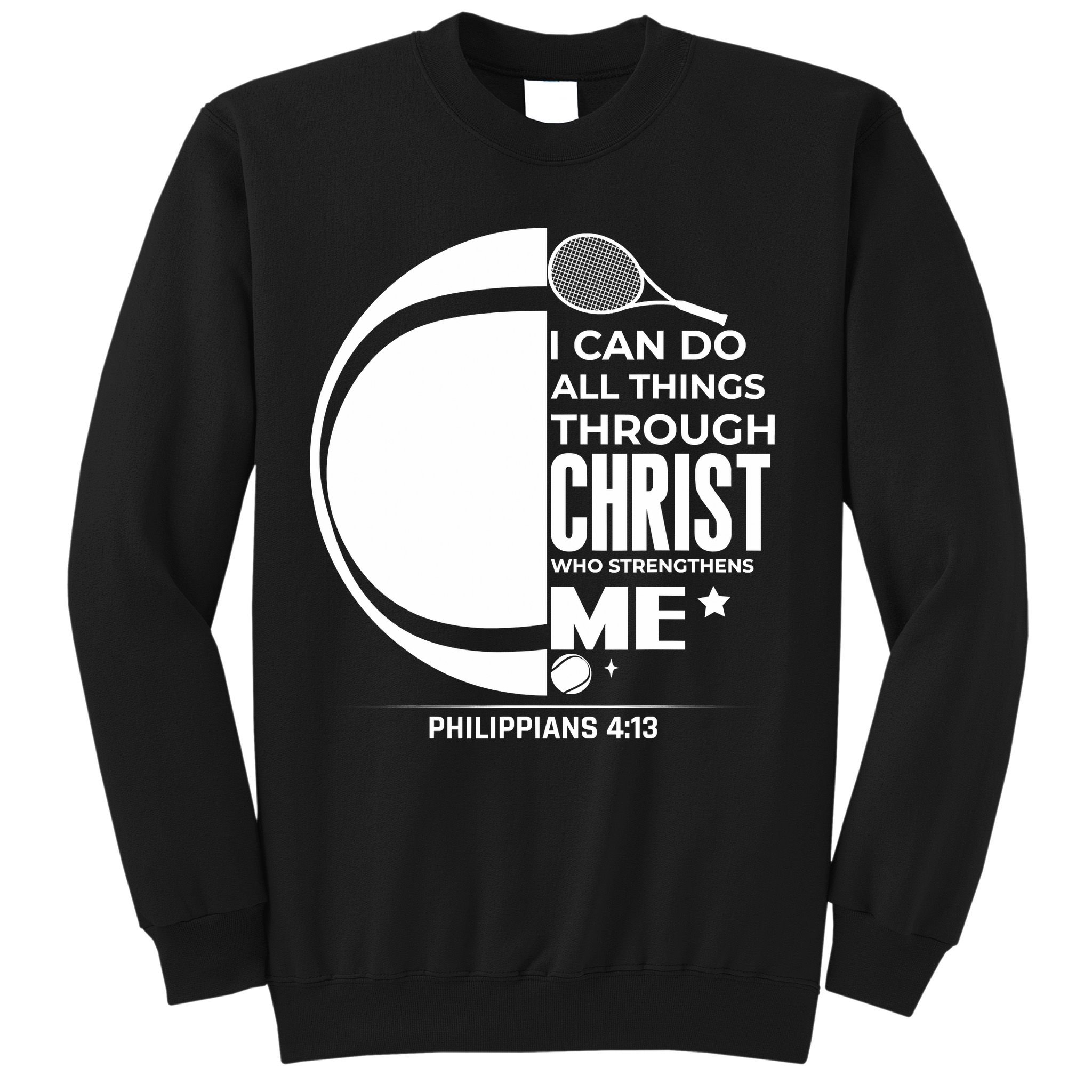 Christian Funny Tennis Player Gift Sweatshirt