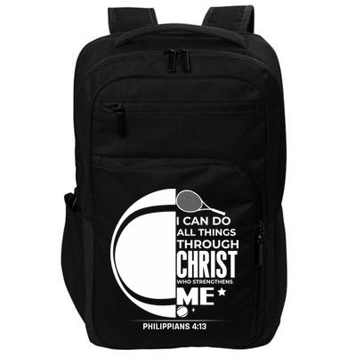 Christian Funny Tennis Player Gift Impact Tech Backpack