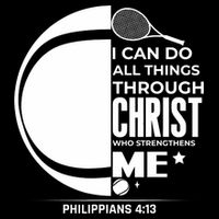 Christian Funny Tennis Player Gift Button