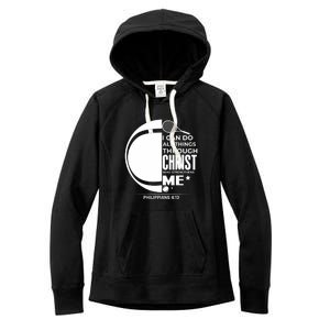 Christian Funny Tennis Player Gift Women's Fleece Hoodie