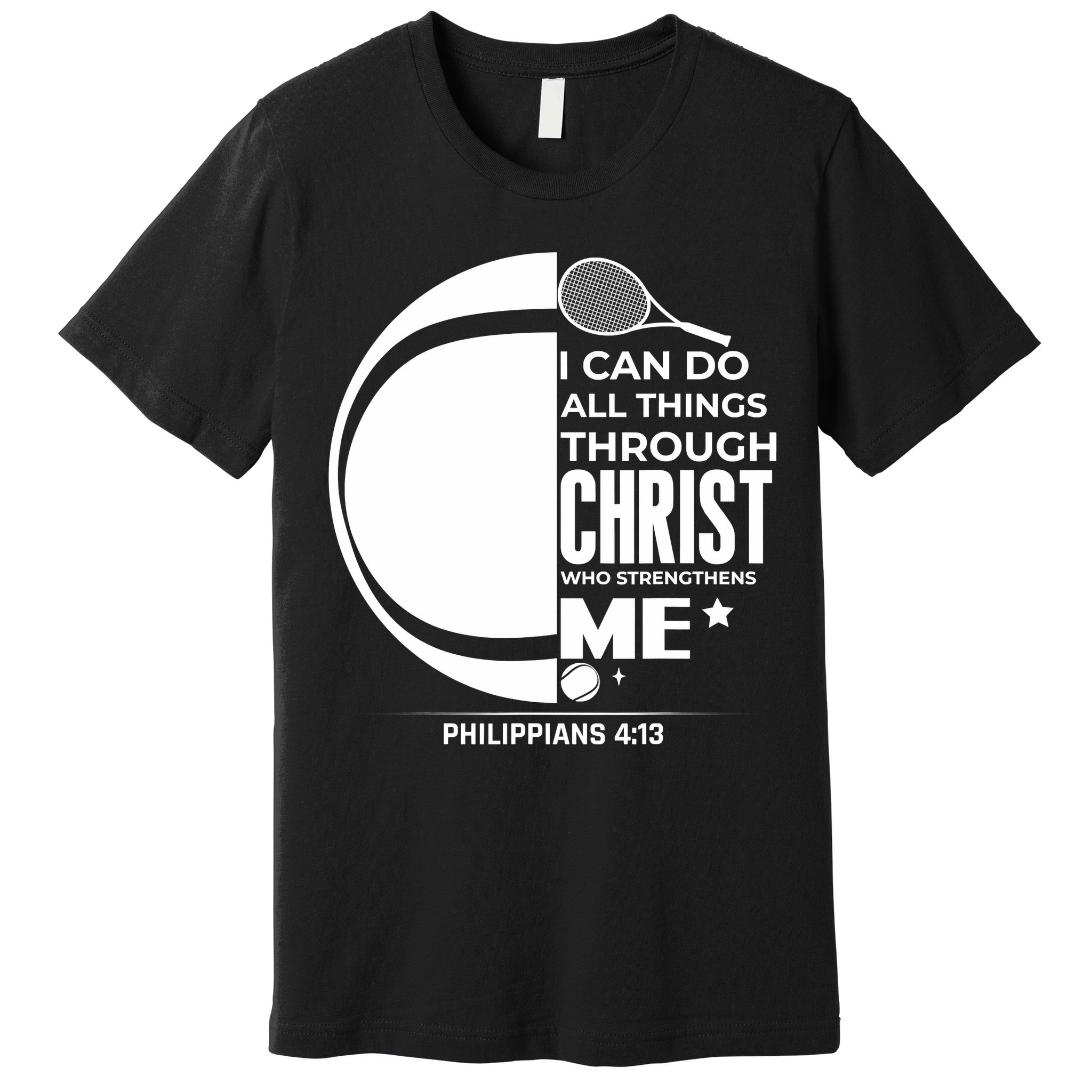 Christian Funny Tennis Player Gift Premium T-Shirt