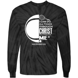 Christian Funny Tennis Player Gift Tie-Dye Long Sleeve Shirt