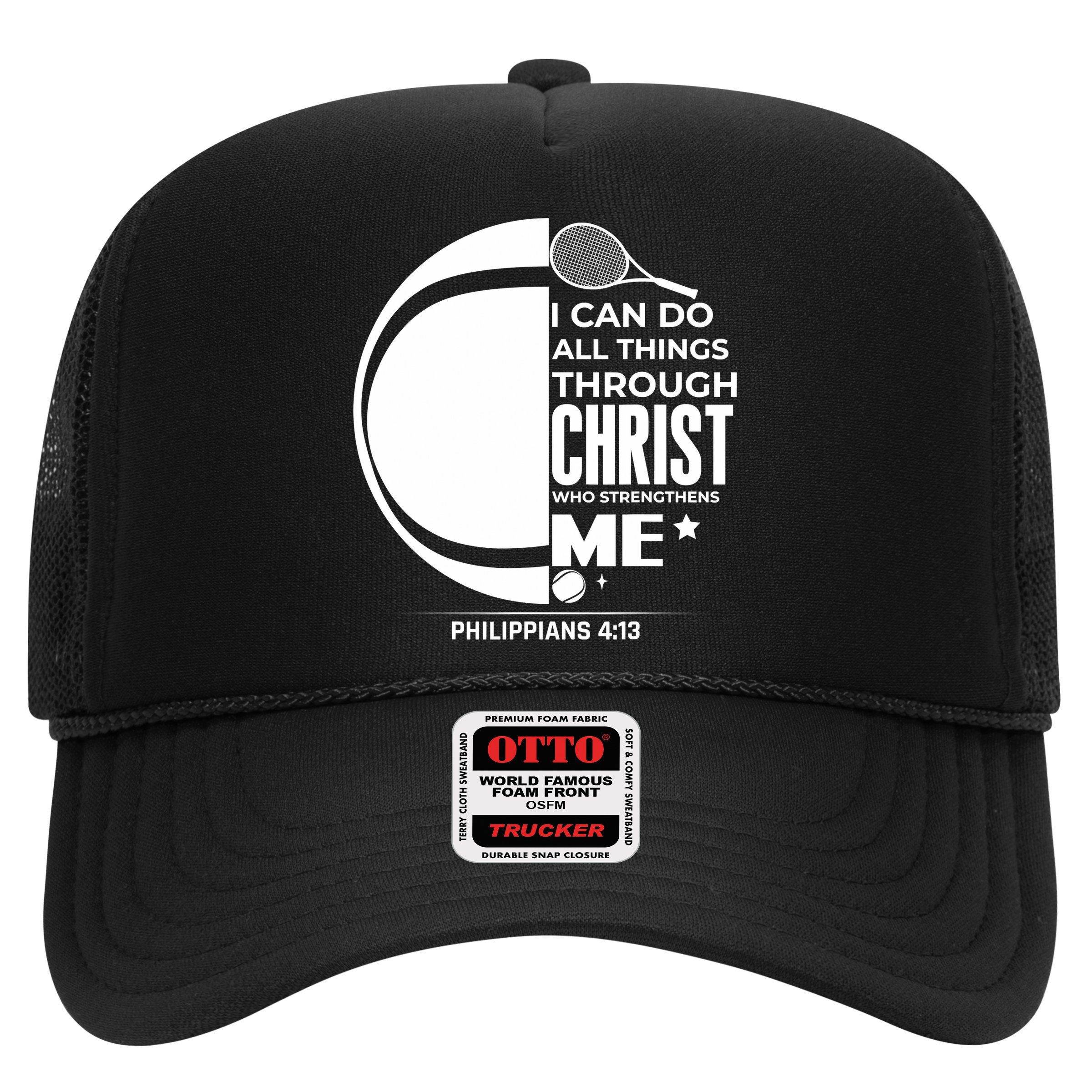 Christian Funny Tennis Player Gift Hat
