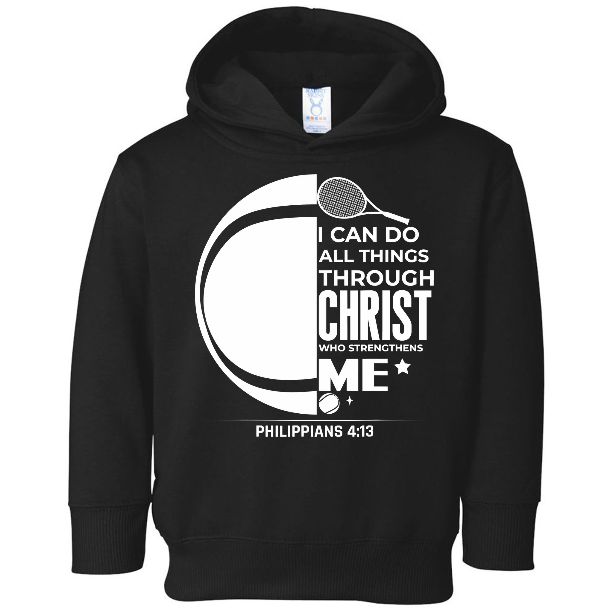 Christian Funny Tennis Player Gift Toddler Hoodie