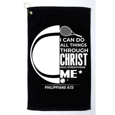 Christian Funny Tennis Player Gift Golf Towel