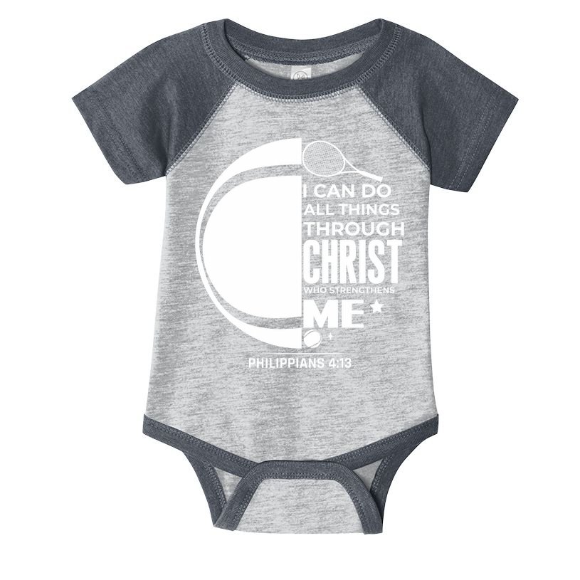 Christian Funny Tennis Player Gift Infant Baby Jersey Bodysuit