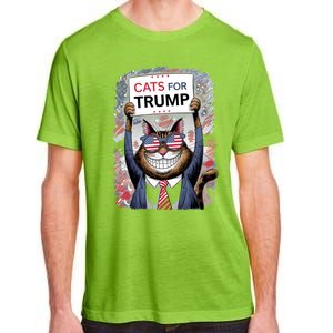 Cats For Trump 2024 Kittens And Ducks For Trump Vance 2024 Meaningful Gift Adult ChromaSoft Performance T-Shirt