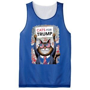 Cats For Trump 2024 Kittens And Ducks For Trump Vance 2024 Meaningful Gift Mesh Reversible Basketball Jersey Tank