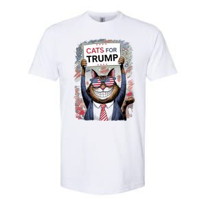 Cats For Trump 2024 Kittens And Ducks For Trump Vance 2024 Meaningful Gift Softstyle CVC T-Shirt