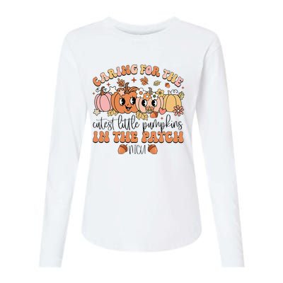 Caring For The Cutest Little Pumpkins In The Patch Nicu Fall Womens Cotton Relaxed Long Sleeve T-Shirt