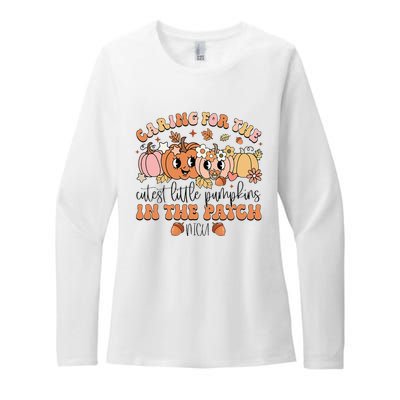 Caring For The Cutest Little Pumpkins In The Patch Nicu Fall Womens CVC Long Sleeve Shirt