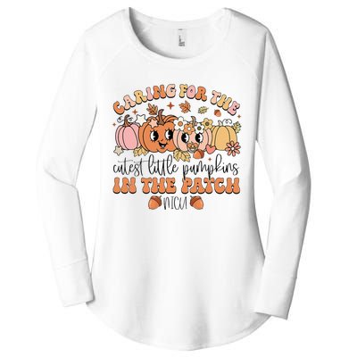 Caring For The Cutest Little Pumpkins In The Patch Nicu Fall Women's Perfect Tri Tunic Long Sleeve Shirt